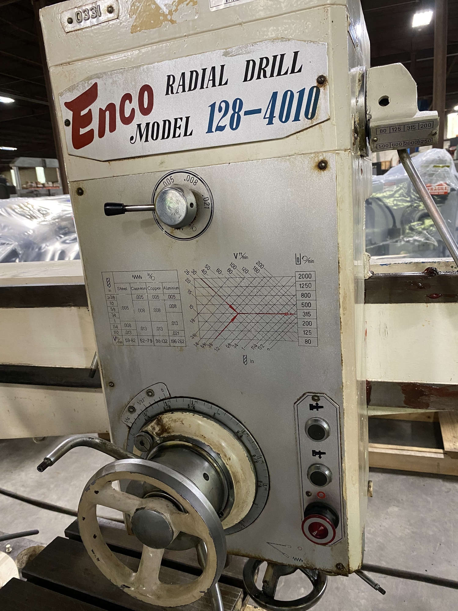 ENCO 128-4010 DRILLS, RADIAL | Diamond Jack Machinery, Inc.